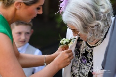 Fastening flowers